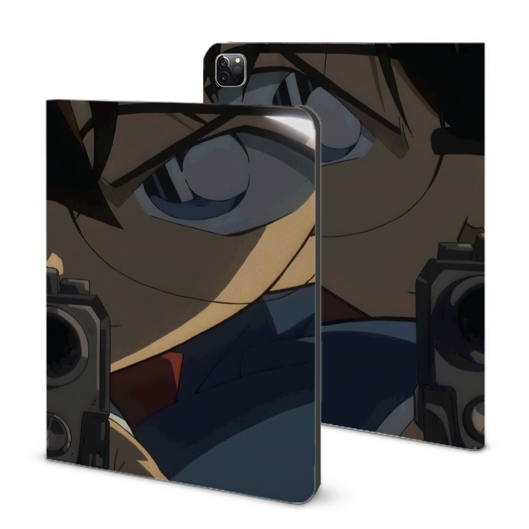 （画像用） 名探偵コナン Detective Conan IPad ケース ブック型 PUレザー TPU 耐衝撃 軽量 薄型 ペン収納なし 全面保護 IPad 各モデル対応
